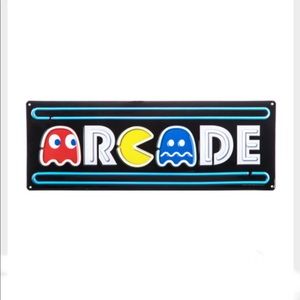 Arcade Pac-Man metal sign